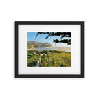 Coastal California Sunset With Wildflowers Framed Art Print Gallery Image 5