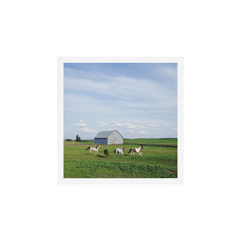 Farm Horses Art Print Gallery Image 1