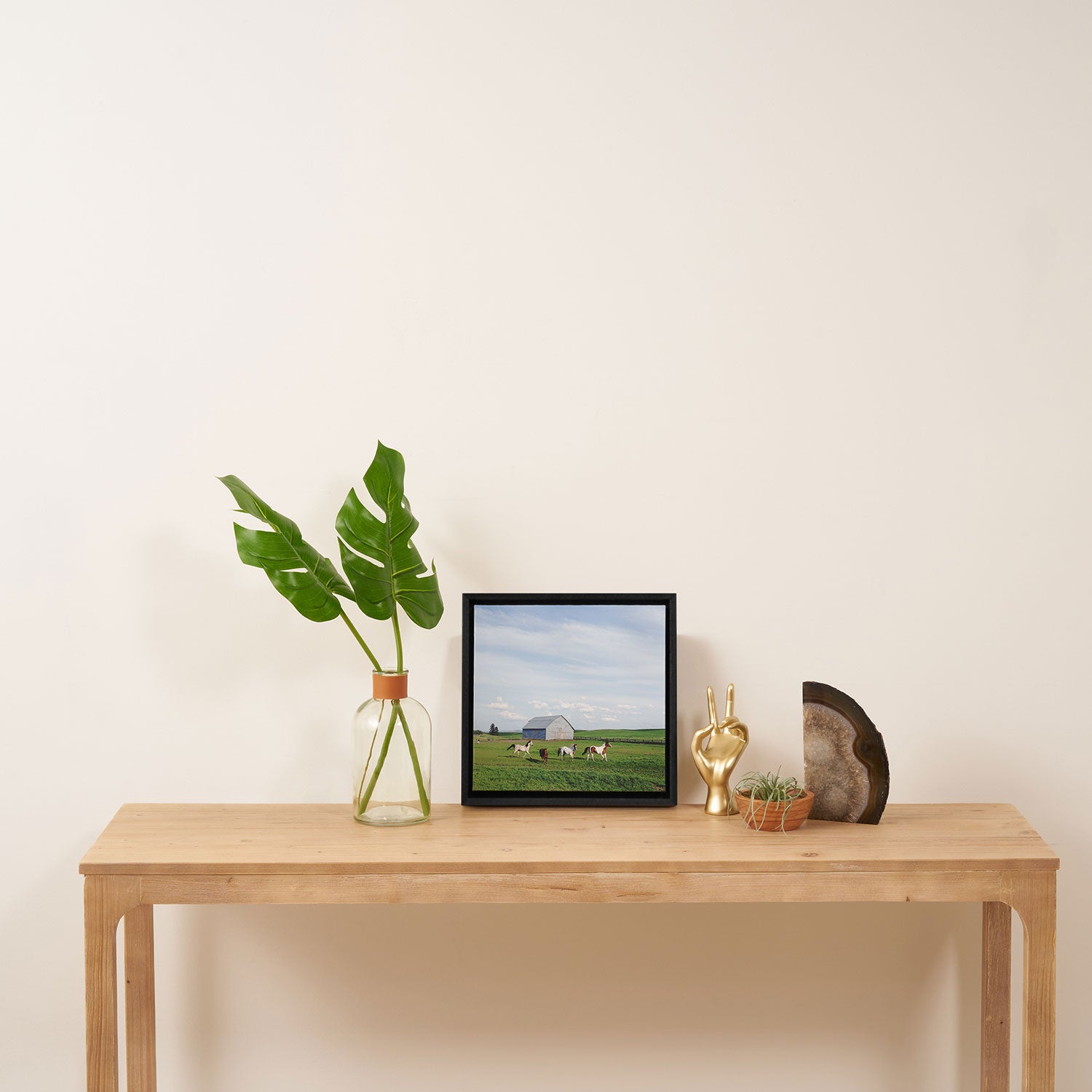 Farm Horses Framed Canvas Print Gallery Image 3