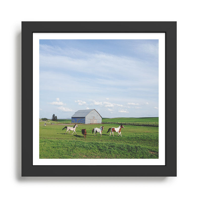 Farm Horses Framed Art Print Gallery Image 1