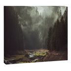 Foggy Forest Creek Canvas Print Gallery Image 6