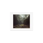 Foggy Forest Creek Art Print Gallery Image 1