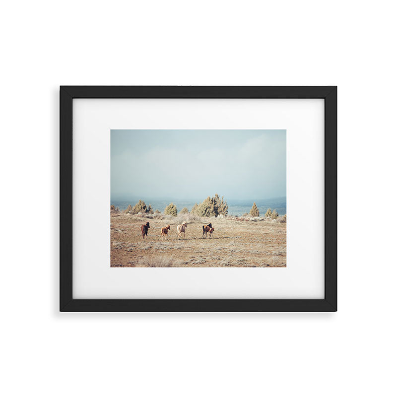 Oregon Wilderness Horses Framed Art Print Gallery Image 5