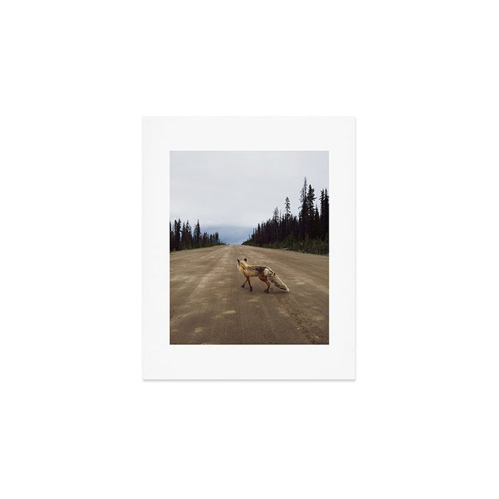 Road Fox Art Print Gallery Image 1