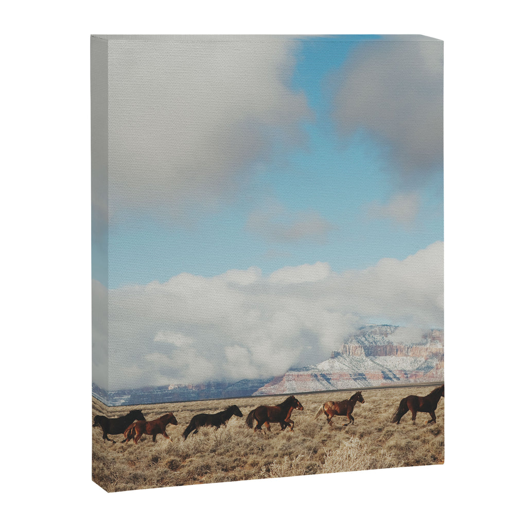Running Reservation Horses Canvas Print Gallery Image 6