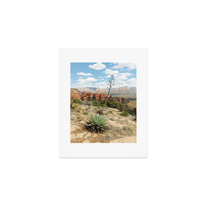 Sedona Red Sandstone Desert Agave Art Print Gallery Image 1