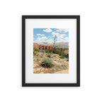 Sedona Red Sandstone Desert Agave Framed Art Print Gallery Image 5