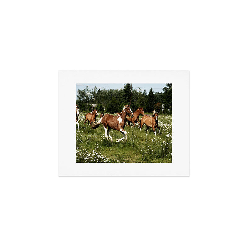 Spring Horse Run Art Print Gallery Image 1