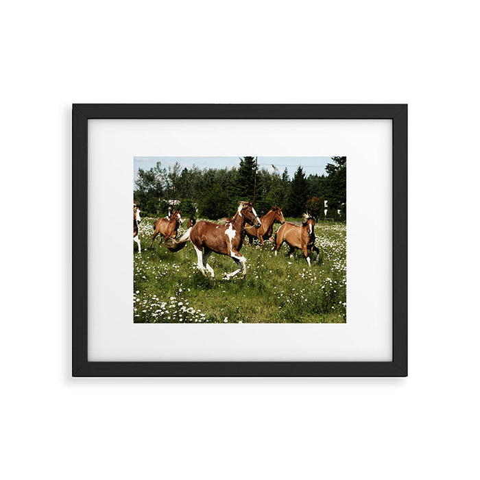 Spring Horse Run Framed Art Print Gallery Image 1