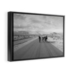 Spring Mountain Wild Horses Framed Canvas Print Gallery Image 2