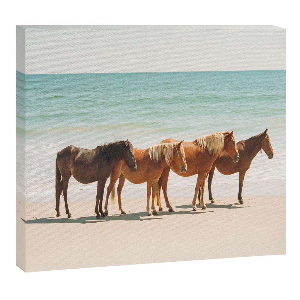 Summer Beach Horses Canvas Print Gallery Image 6