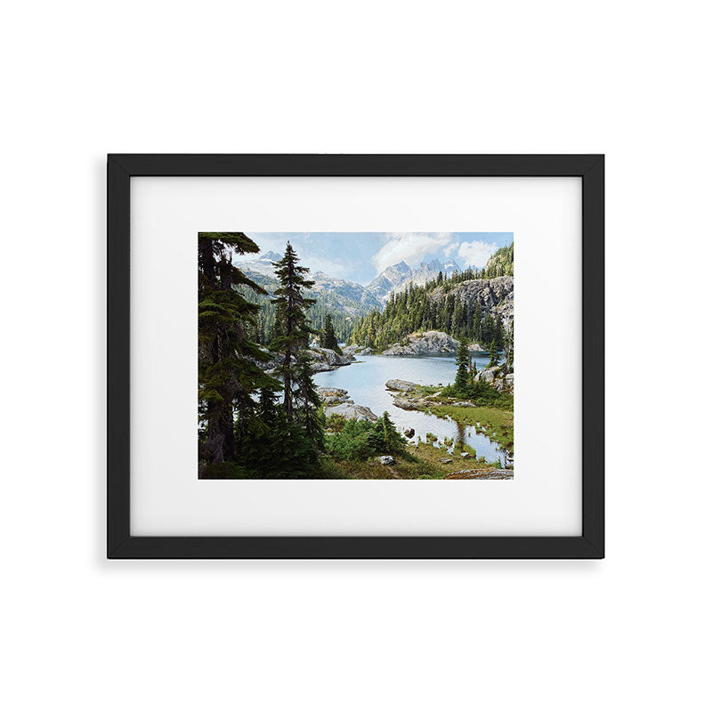 Summer in the Cascades Framed Art Print Gallery Image 1