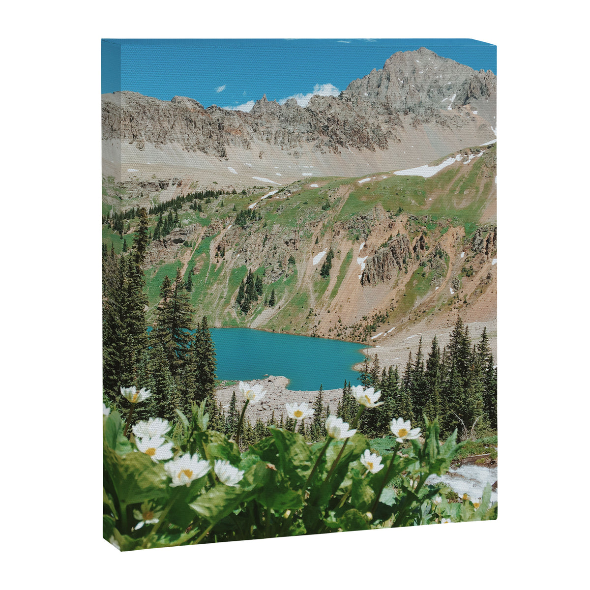 The Blue Lakes of Colorado Canvas Print Gallery Image 6