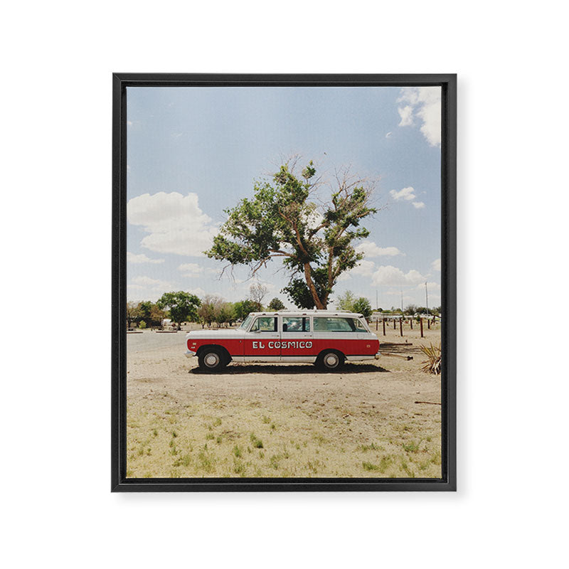 The El Cosmico Framed Canvas Print Gallery Image 6