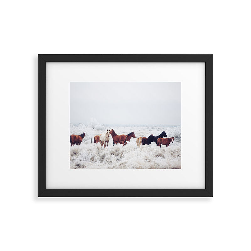 Winter Horseland Framed Art Print Gallery Image 5