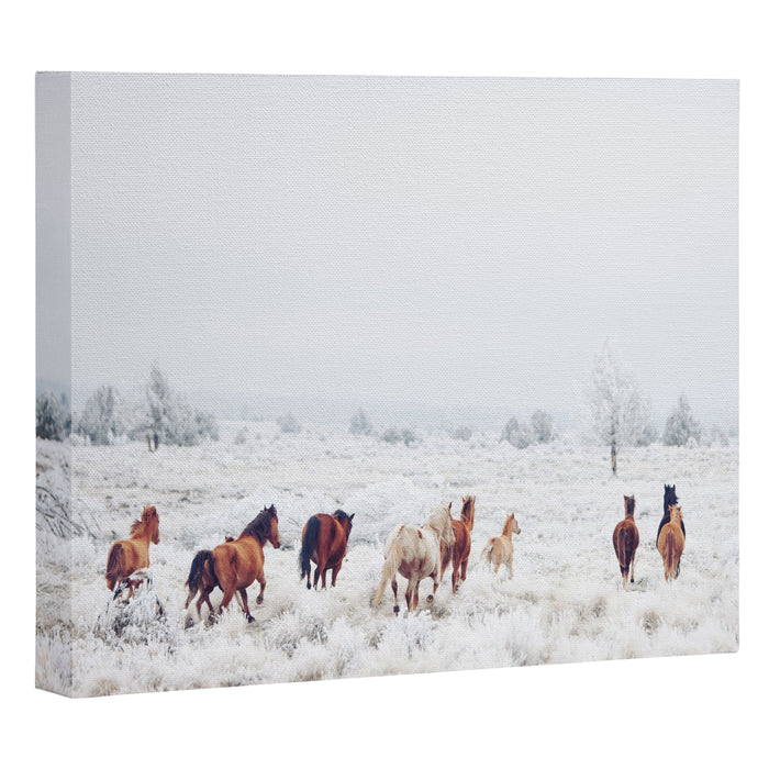 Winter Horses Canvas Print Gallery Image 1