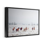 Winter Horses Framed Canvas Print Gallery Image 2