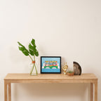 Kidnichols Subway Snooze Art Print Framed Canvas Print Gallery Image 4
