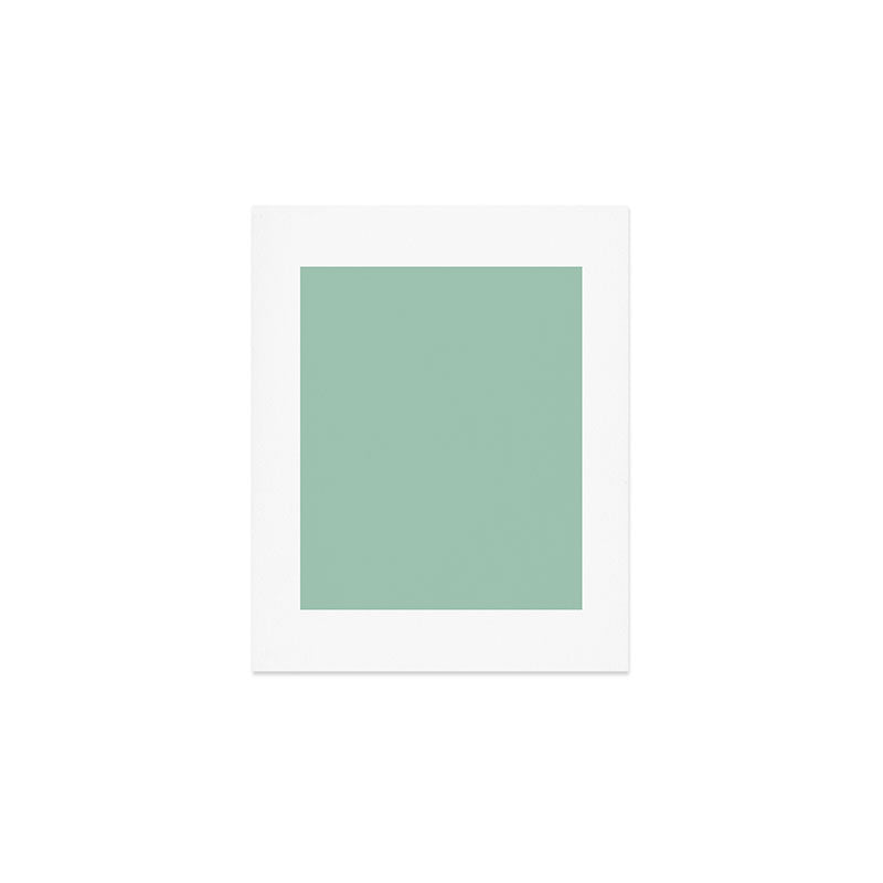 1950s Mint Green Solid Art Print Gallery Image 1