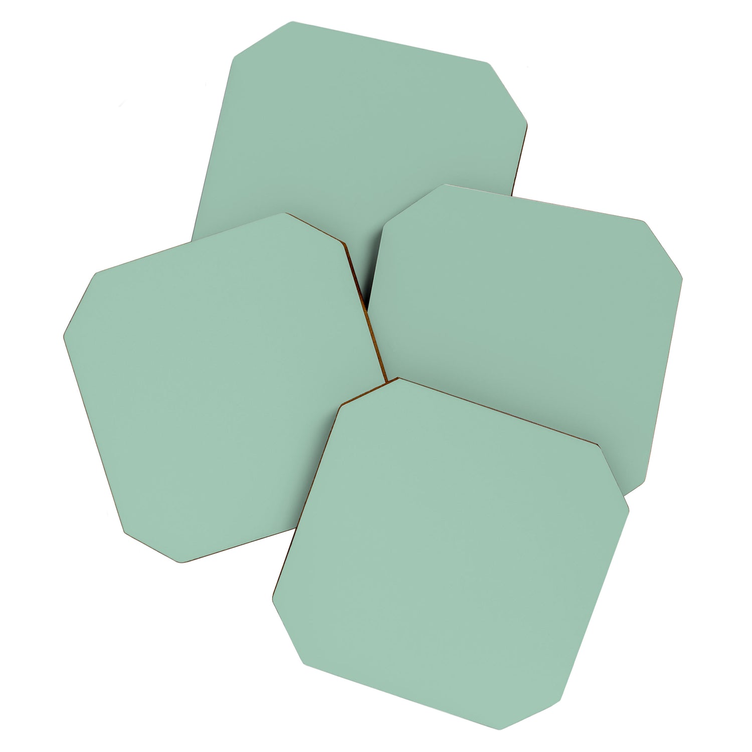 1950s Mint Green Solid Coaster Gallery Image 1