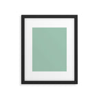 1950s Mint Green Solid Framed Art Print Gallery Image 6