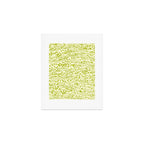 Abstract Ink Blot Strata Pattern in Wasabi Green Art Print Gallery Image 1