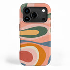 Abstract Mod Thang Multicolor Retro Modern Abstract Pattern iPhone Case Gallery Image 1