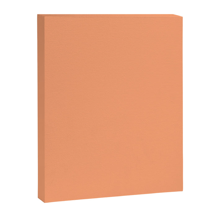 Apricot Peach Solid Color Canvas Print Gallery Image 1