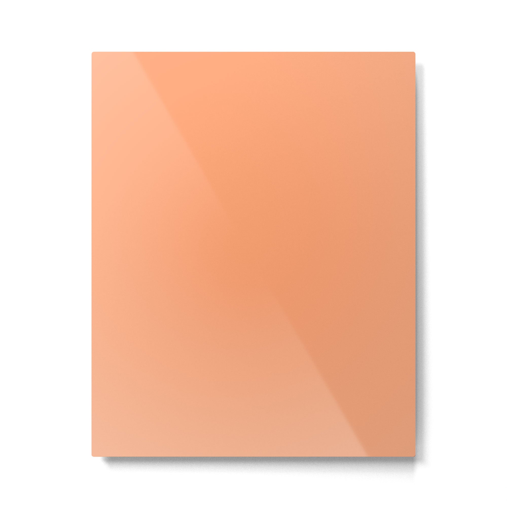 Apricot Peach Solid Color Metal Print Gallery Image 6