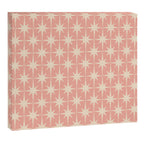 Atomic Age 1950s Retro Starburst Pattern in Cream and Blush Pink  Canvas Print Gallery Image 6