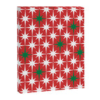 Atomic Age 1950s Retro Vintage Mid-Century Starbursts Pattern in Christmas Green Red White Canvas Print Gallery Image 6