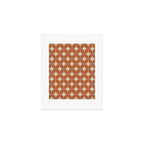 Atomic Age 50s Starburst Pattern in Putty and Light Clay Art Print Gallery Image 1
