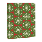Atomic Christmas Dots in Retro Green, Cream, and Xmas Red  Canvas Print Gallery Image 6