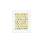 Atomic Dots Midcentury Modern Retro Pattern in 50s Blush Pink, Cream, and Mint Art Print Gallery Image 1