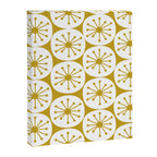 Atomic Dots Retro Geo Pattern in Mid Mod Mustard and White Canvas Print Gallery Image 6