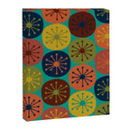 Atomic Dots Retro Midcentury Modern Pattern in Mid Mod Mustard, Olive, Orange, and Medium Teal Canvas Print Gallery Image 6