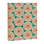 Atomic Dots Retro Midcentury Modern Pattern in Mid Mod Orange, Beige, and Turquoise Teal Canvas Print Gallery Image 6