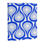 Atomic Drops Mid Century Modern Pattern Royal Blue Light Blue White Canvas Print Gallery Image 8