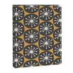 Atomic Retro Dots Midcentury Modern Pattern Muted Mustard Gold, Charcoal Grey, and Cream Canvas Print Gallery Image 6