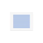 Baby Blue Cottage Stripes Pattern Art Print Gallery Image 1
