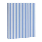 Baby Blue Cottage Stripes Vertical Pattern Canvas Print Gallery Image 6