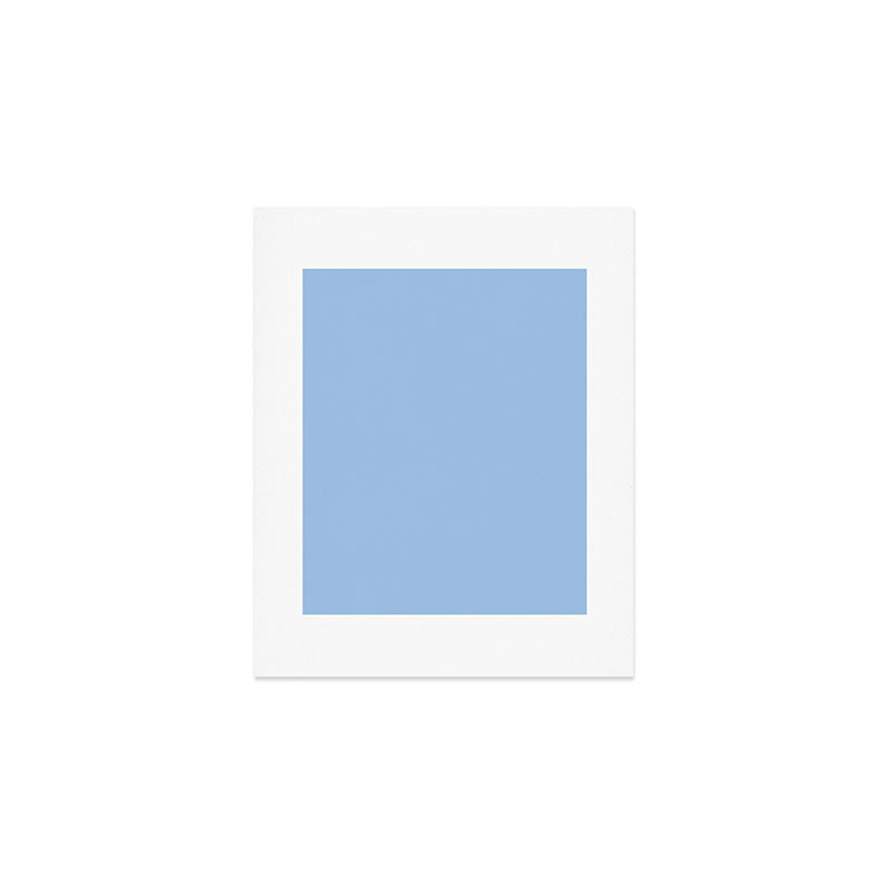 Baby Blue Solid Color Art Print Gallery Image 1