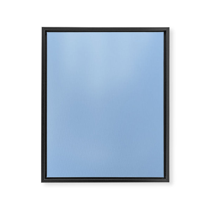Baby Blue Solid Color Framed Canvas Print Gallery Image 1