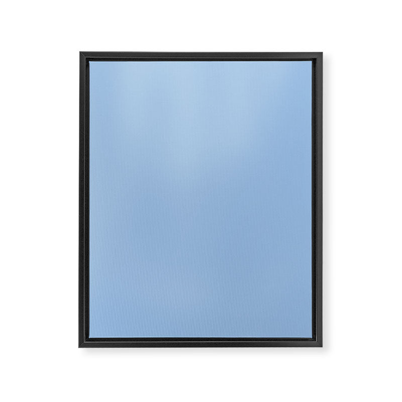 Baby Blue Solid Color Framed Canvas Print Gallery Image 8
