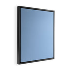 Baby Blue Solid Color Framed Canvas Print Gallery Image 2