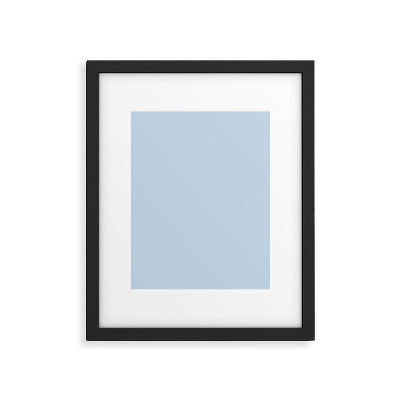 Baby Blue Solid Color Framed Art Print Gallery Image 6