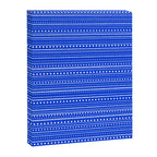 Bamako Striped and Dotted Pattern in Royal Blue Canvas Print Gallery Image 8