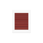 Bamako Textured Stripes and Dots Pattern Maroon Rust Black Orange Art Print Gallery Image 1