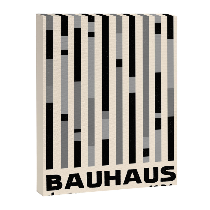 Bauhaus Dessau 1931 Modernist Homage Black Gray Cream Canvas Print Gallery Image 1