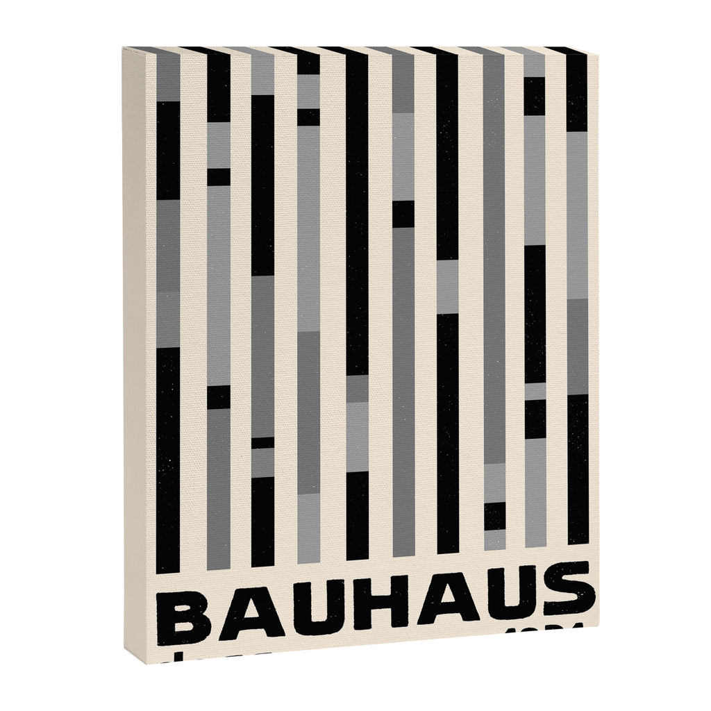 Bauhaus Dessau 1931 Modernist Homage Black Gray Cream Canvas Print Gallery Image 6